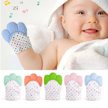Charger l'image dans la galerie, Baby Silicone Mitts Teething Mitten Glove Sound Teether Newborn Chewable Nursing Mittens Teether Natural stop Sucking Thumb Toy